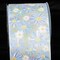The Ribbon People Green and Blue Floral Wired Craft Ribbon 4&#x22; x 20 Yards
